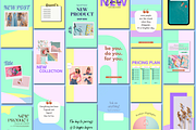 50 Instagram Story Templates Pastel, a Social Media Template by Daily Creative (Thumbnail 4 of 5)
