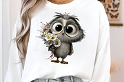 Whimsical Mother's Day Owl Clipart, an Illustration by SinaCreation (Thumbnail 3 of 8)