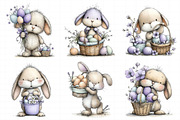 Whimsical Rabbit Clipart with Eggs B, an Illustration by Daily.Designs (Thumbnail 8 of 8)