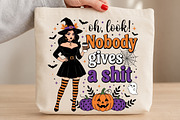 Nobody Gives a Witch PNG Halloween, a Seasonal Illustration by DreamCafeArt (Thumbnail 3 of 7)
