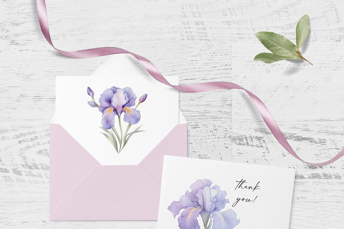 Iris Flowers, a Decorative Illustration by Vasmila (Photo 9 of 9)
