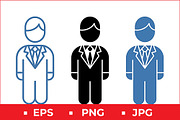 Business Professional Vector Icon, a Solid Icon by Artonix (Thumbnail 1 of 2)