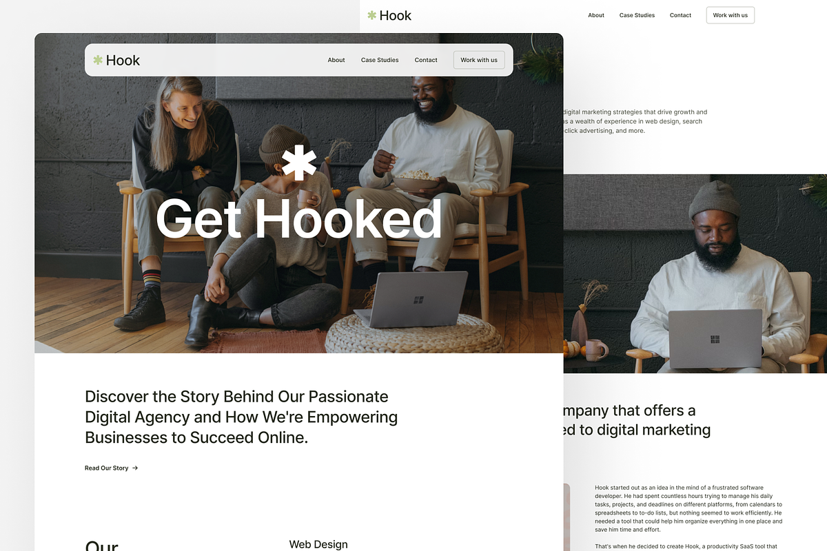 Hook - Digital Agency Figma Template, an UI Kit Template by FinestDevs (Photo 4 of 4)