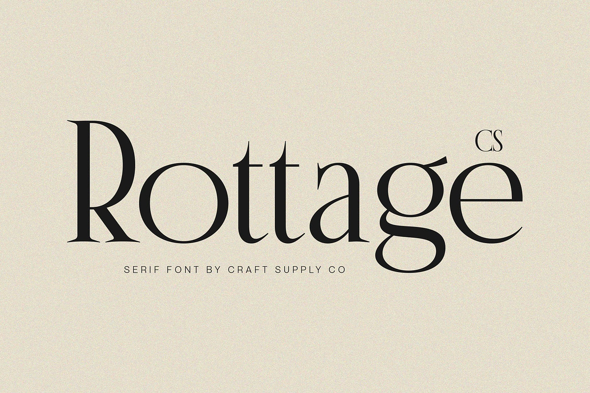 CS Rottage – Classic Serif Font, a Serif Font by Craft Supply Co. (Photo 1 of 8)