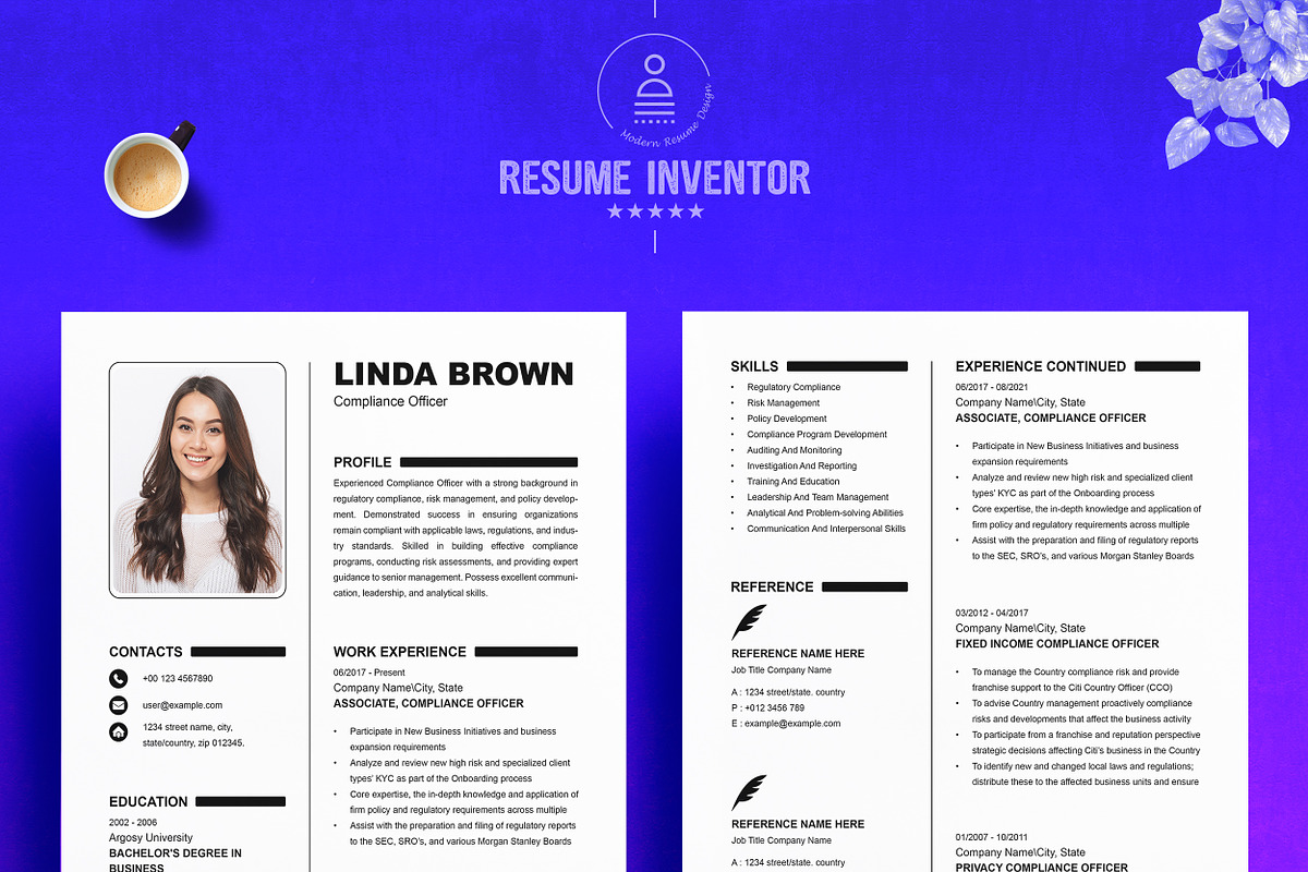 Functional & Chronological Resume, a Resume Template by ResumeInventor (Photo 2 of 6)
