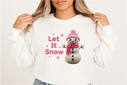 Christmas Snowman PNG, an Illustration by DreamArtGraphic (Thumbnail 6 of 6)