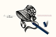 Vintage Beauty Sketches, an Object Illustration by Elena Pimonova (Thumbnail 4 of 8)