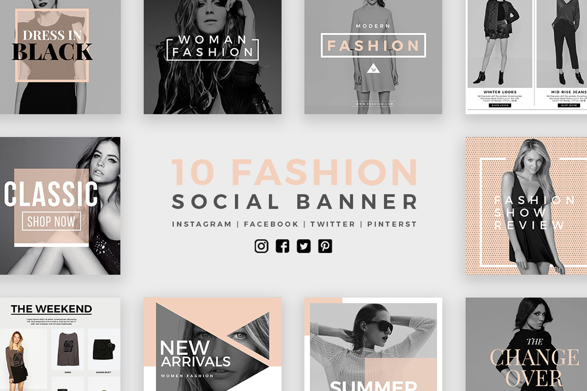 Stylish - 100 Social Media Templates, a Social Media Template by MinimalStudioCo (Photo 9 of 19)