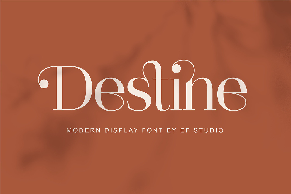Destine | Modern Display Serif, a Serif Font by Ef Studio (Photo 1 of 12)