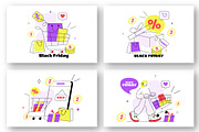 6 Black Friday Illustration, a Finance Illustration by denayunebgt (Thumbnail 2 of 3)