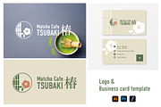 Modern Matcha Cafe Logo & Shop Card, a Branding & Logo Template by Keiko Design (Thumbnail 1 of 6)