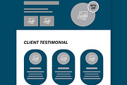 Clean Web Wireframe Template Design, a Wireframe Template by MightyDesign (Thumbnail 5 of 9)