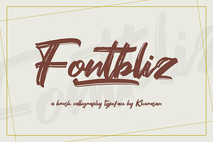 Fontbliz Script Brush