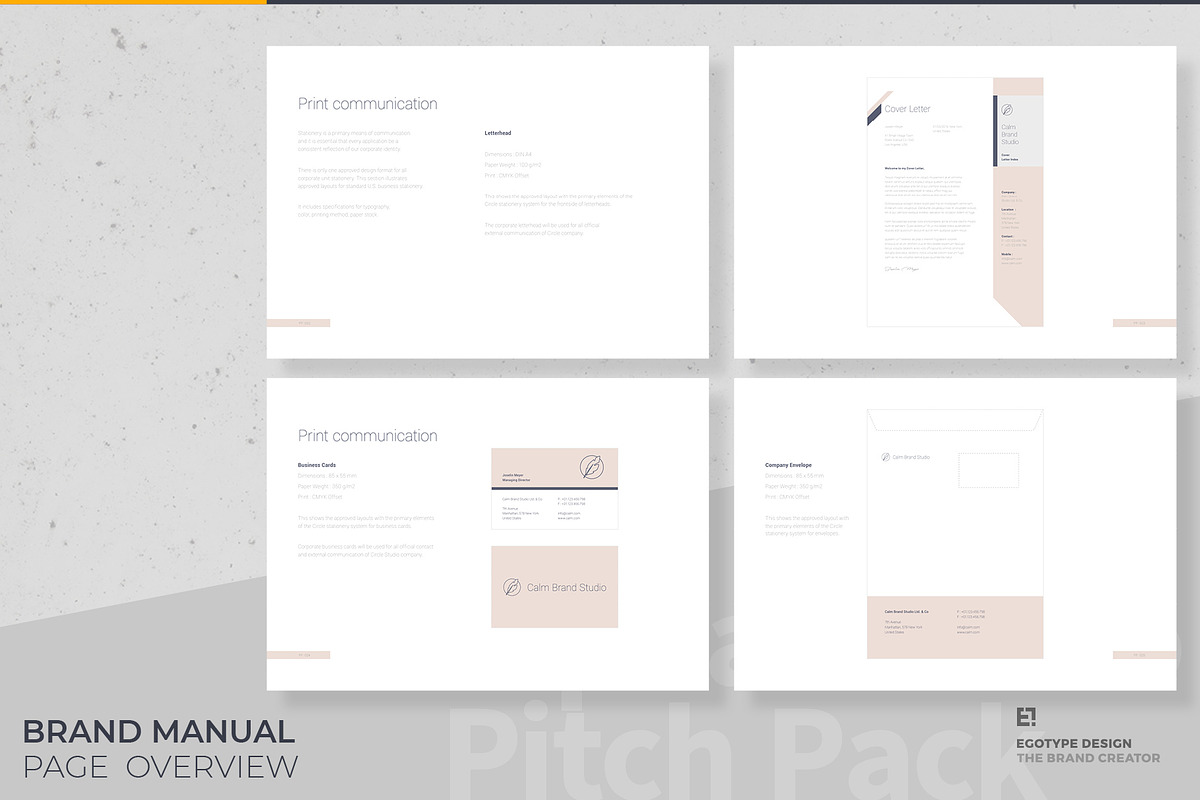 Calm Brand Guidelines, a Brochure Template by Egotype (Photo 2 of 35)