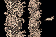 Seamless lace pattern with flowers, a Pattern Graphic by Vikpit (Thumbnail 3 of 3)