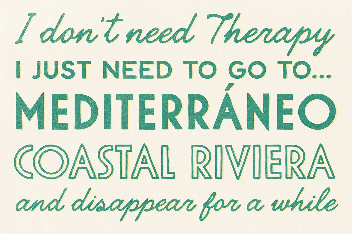 Hotel Paradiso Vintage Font Family, a Handwritten Font by Ayya Studio (Photo 14 of 16)