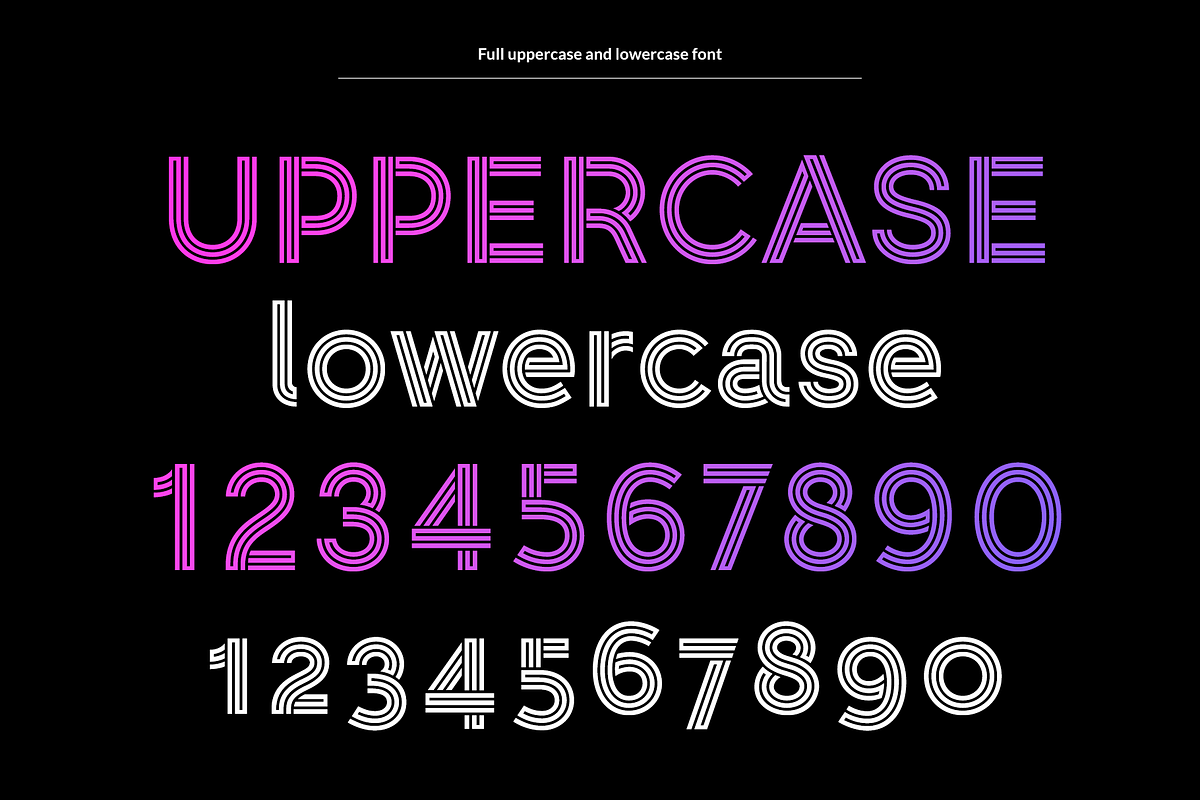 Troix - Multiline Ligature Font, a Sans Serif Font by Studio Dot by dot (Photo 2 of 9)