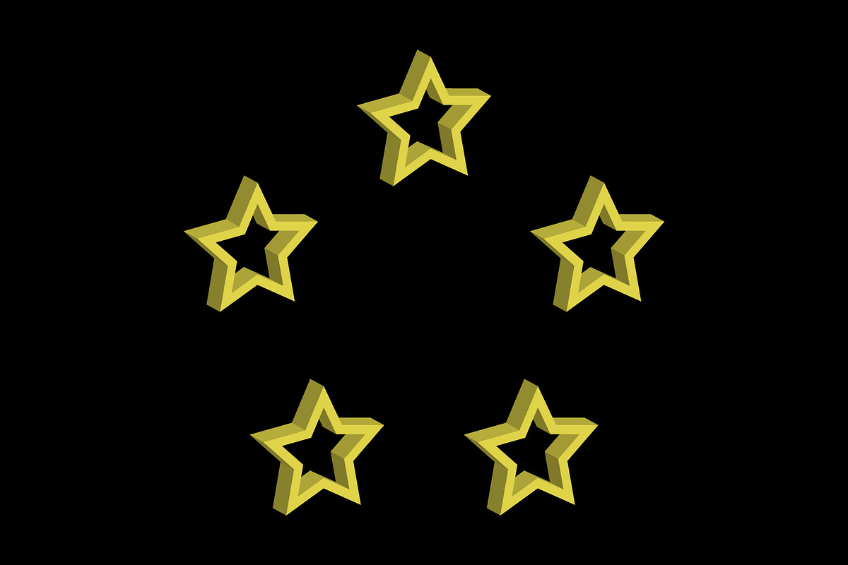 Star icon design template, a Decorative Illustration by Sumberpangan (Photo 2 of 3)