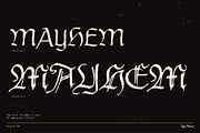 Disarm TM – Distressed Fraktur, a Blackletter Font by Type Mania (Thumbnail 3 of 10)