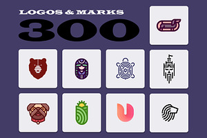 300 Logos & Marks Bundle, a Branding & Logo Template by Last Spark
