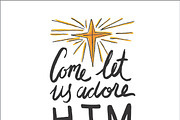 Come Adore the King Star and Manger, an Illustration by Shiny Penny Studio (Thumbnail 2 of 2)