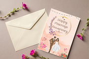 Elegant Anniversary Cards Template, a Card Template by WynterLife Studio (Thumbnail 3 of 6)