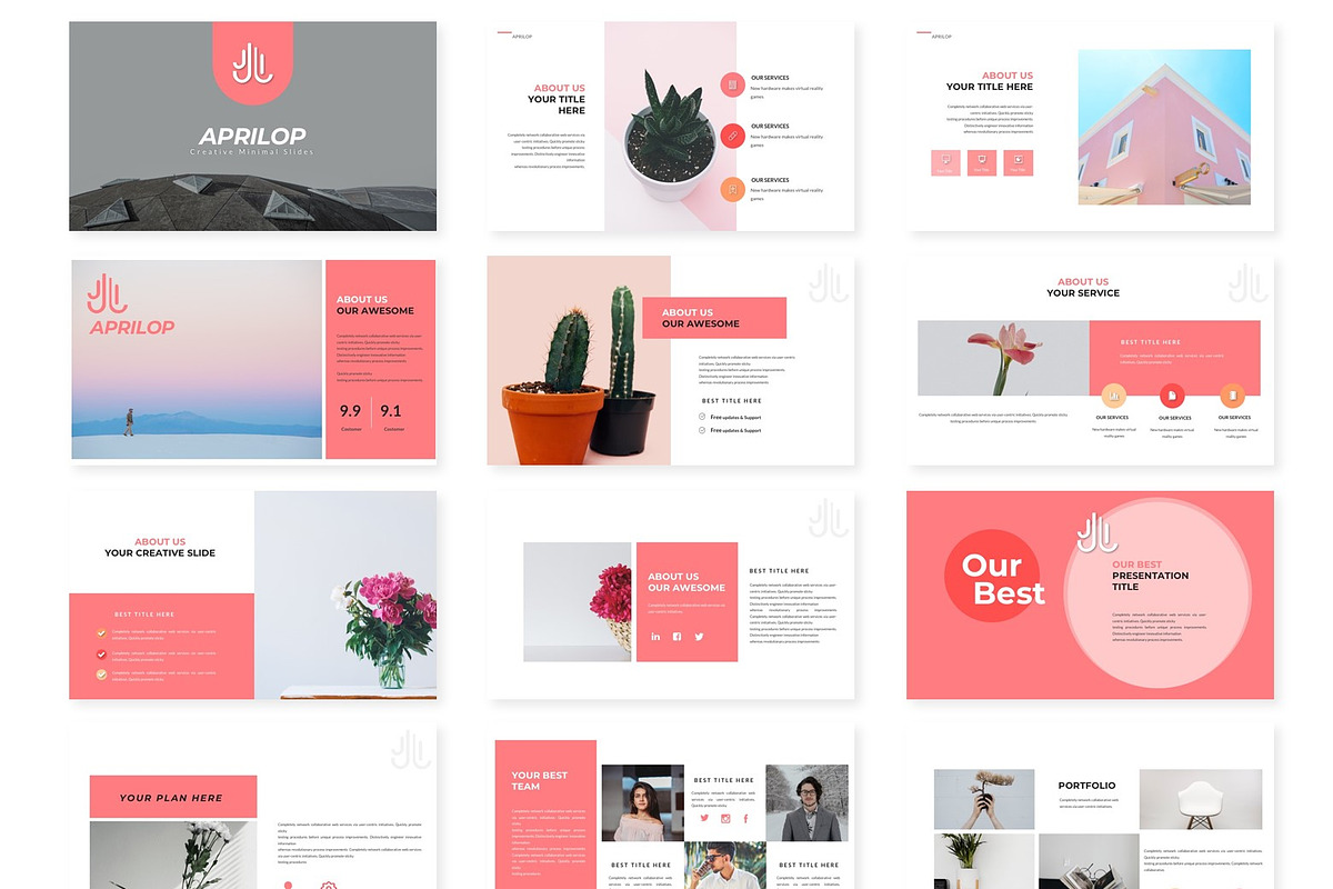 Aprilop - Powerpoint Template, a Presentation Template by AQR Studio