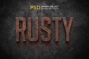 Rusty Text Effect Style