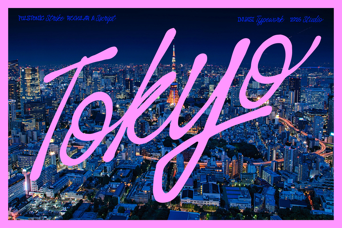 Pulstonic Strike – Urban Font Duo, a Handwritten Font by Invasi Studio (Photo 7 of 10)