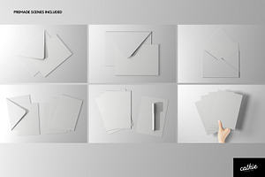 5x7 Greeting Cards Mockup Kit