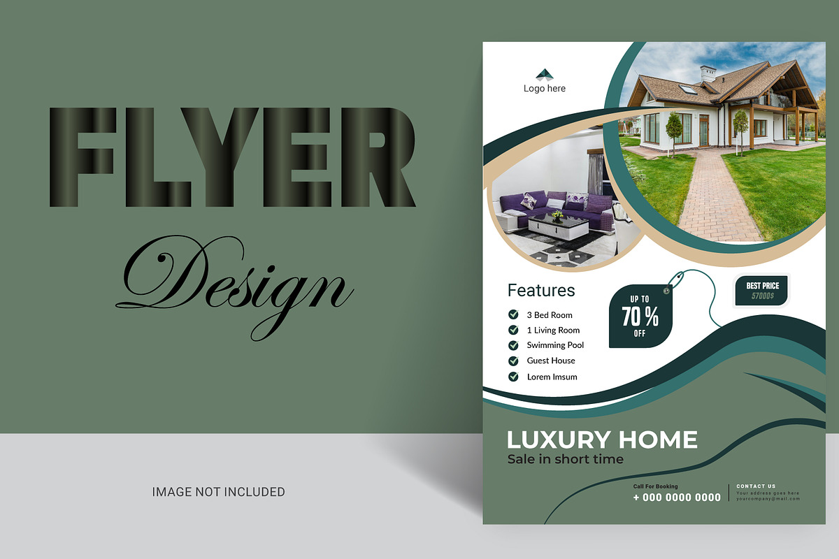 Real-estate Flyer Template Design, a Flyer Template by hkmonir (Photo 1 of 3)
