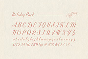 HOLIDAY PARK: Vintage Florida Hotel, a Script Font by Chez Núñez (Thumbnail 2 of 3)