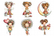 Quirky Fairy Clip Art Bundle, an Illustration by Daily.Designs (Thumbnail 5 of 6)
