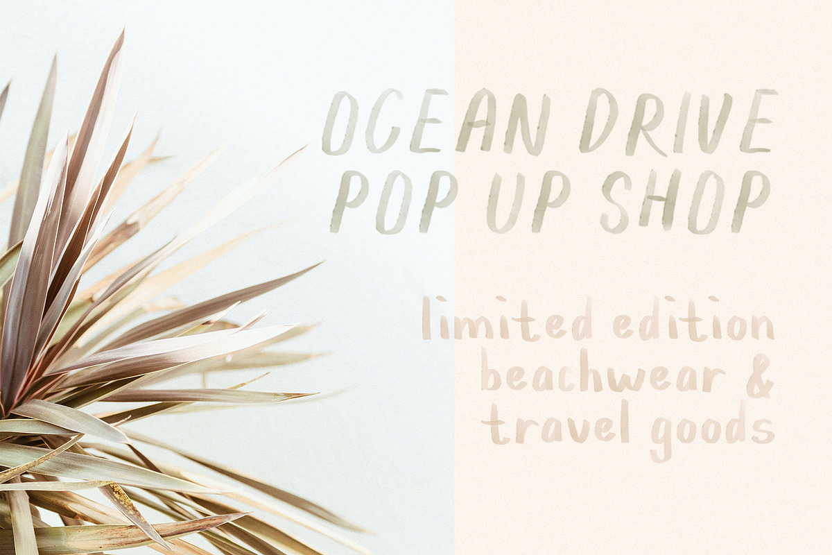 Easy Breezy SVG Watercolor Font, a Sans Serif Font by Saint Street Creative (Photo 2 of 6)