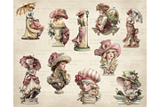 Lady Figurine Clipart PNG, an Illustration by Memories By Lea (Thumbnail 8 of 8)