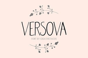 Versova Handmade Font