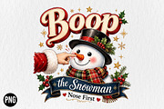 Boop the Nose Snowman PNG, a Seasonal Illustration by CraftArtStudio (Thumbnail 1 of 4)