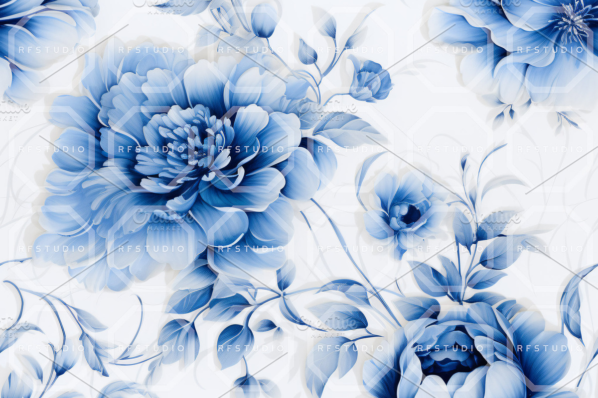 ROCOCOESQUE CHINOISERIE. Seamless, a Texture Graphic by RefinedFantasyStudio (Photo 5 of 9)