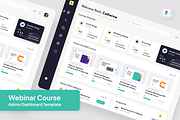 Webinar Course Admin Dashboard, a Websites & App Template by SquidPixey (Thumbnail 1 of 5)