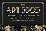 Art Deco Graphics Collection Vol 1, a Decorative Illustration by Wingsart Studio (Thumbnail 1 of 14)