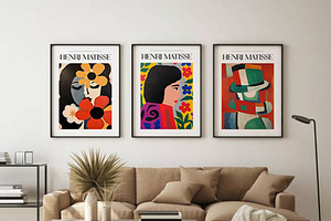 Matisse Inspired Modern Art Poster