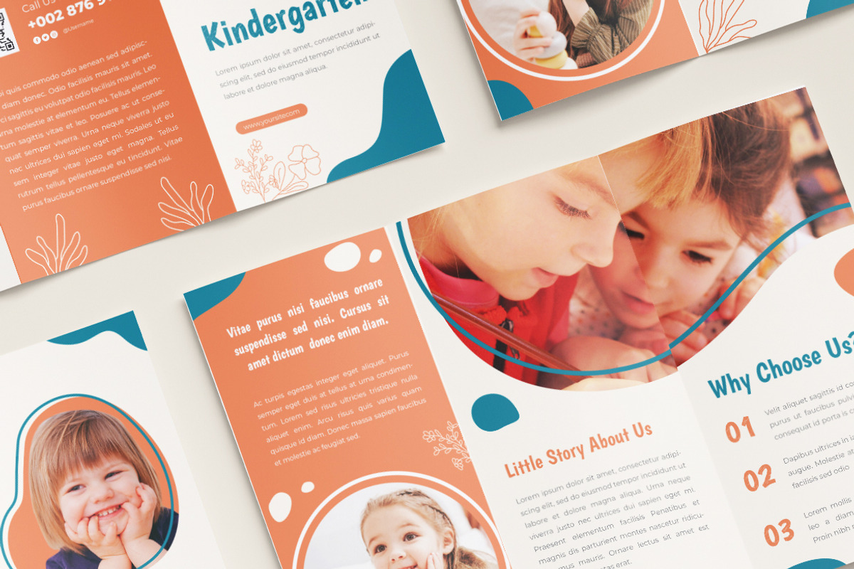Kindegarten Trifold Brochure, a Brochure Template by Rahardi Creative (Photo 2 of 5)