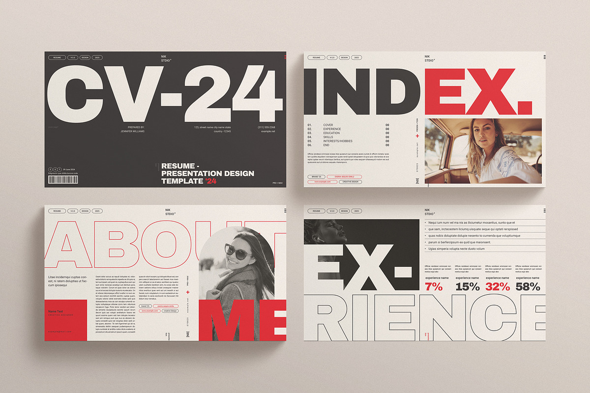 Resume Presentation Template, a Presentation Template by E-Type (Photo 3 of 5)
