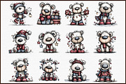 Christmas Polar Bear Lights Clipart, an Illustration by Sublimation Artist (Thumbnail 3 of 6)