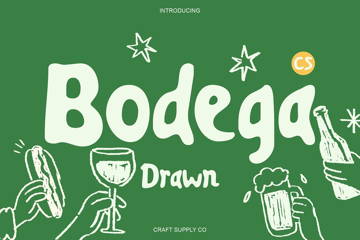 CS Bodega Drawn, a Sans Serif Font by Craft Supply Co. (Photo 1 of 8)