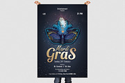 Mardi Gras 2019 PSD Flyer Template, a Flyer Template by Naim Selmani (Thumbnail 2 of 2)