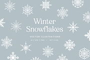 Winter Snowflake Vector Illustration, an Illustration by Emma Webb Studio (Thumbnail 1 of 5)