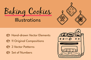 Baking Cookies Illustrations