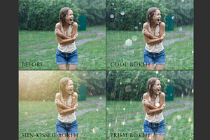 Bokeh Rain Overlays