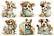 Whimsical Easter Dogs Clipart, an Illustration by Daily.Designs (Thumbnail 7 of 7)